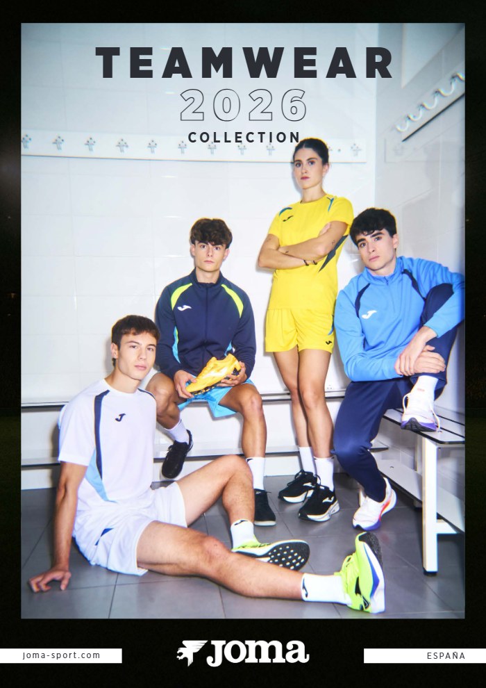 Portada CATÁLOGO JOMA TEAMWEAR 2026